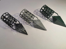 Кормушка Vikfish сербская пуля D25, 70 гр. леска, водоросли