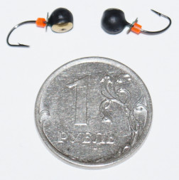 Мормышка вольфрамовая Дробь 4 с коронкой Золото 811