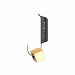 Мормышка вольфрамовая True Weight цена за 1 шт Гвоздекубик гв. d2 кубик золото