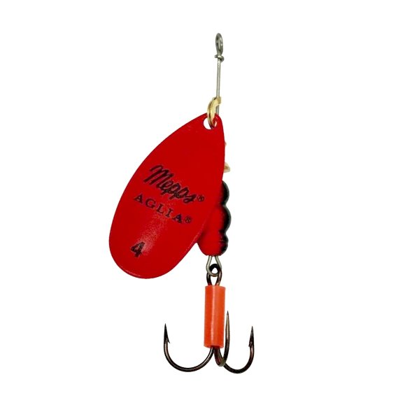 Блесна вращающаяся MEPPS Aglia Fluo №4 Red 9г 62026
