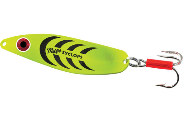Блесна колеблющаяся MEPPS Syclops №0 Fluo Chartreuse 8г