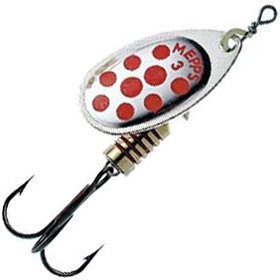 Блесна вращающаяся MEPPS Aglia Decoree PTS №2 Silver/Red 4.5г