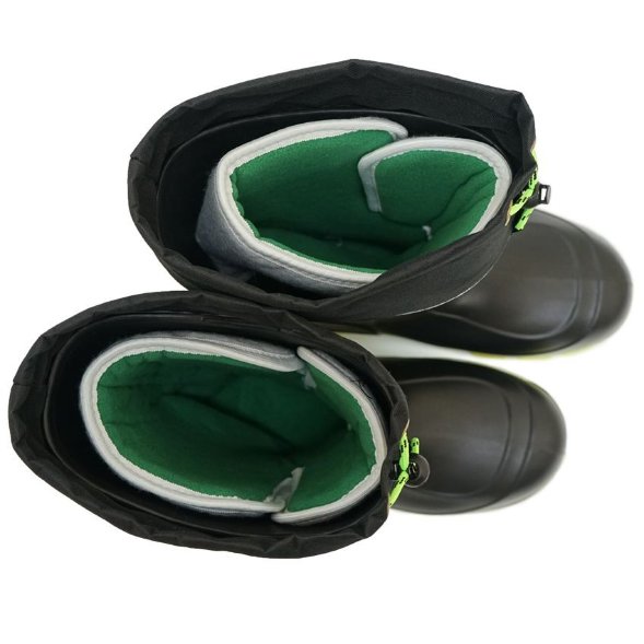 Сапоги KAURY President ЭВА 950-65/1 PW с манжет. утепл. черно-зеленые р.47-48
