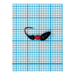 Мормышка ЛЕВША Муравей-жнец 0.5/4 черно-красн.