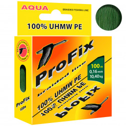 Леска плетеная Aqua ProFix Dark green 0.16 100м
