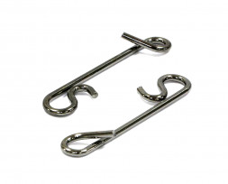 Безузловая застежка Namazu WRAPPING SNAP, цв. BN, р. S, test-4 кг уп.10 шт