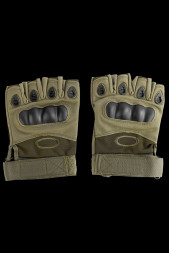 Перчатки тактические Рыба Рыбакам АЛЬФА без пальцев ХАКИ Цвет ХАКИ, Размер L