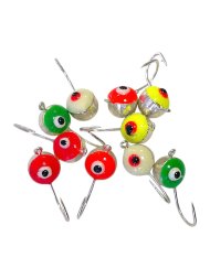 Мормышка вольфрамовая Lumicom Полусфера с глазом d3.0 серебро 10шт