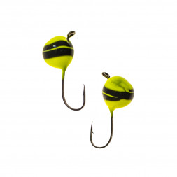 Мормышка вольфрамовая Lumicom Дробинка с ушком Ф6.5 обмазка винт YBL